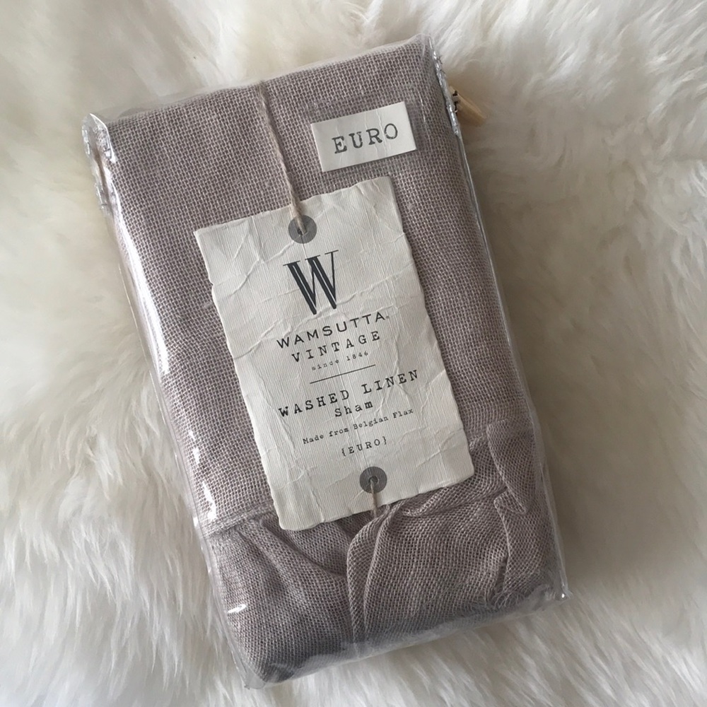 NWT Wamsutta Vintage Linen Sham Euro Pillow Case